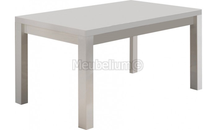 Table de salle à manger design laquée blanc