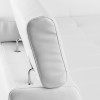 Canapé d'angle convertible lit cuir synthétique blanc VALENTO