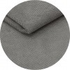 Canapé d'angle desing cuir synthétique gris et tissu gris CYRANO