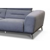 Canapé d’angle design ultra moderne design extrêmement confortable en tissu couleur gris RIVIERA