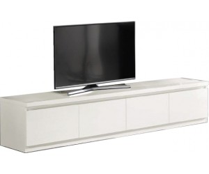Meuble tv 220cm coloris blanc laqué MADRID-1