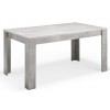 Table de salle à manger design blanc/ marbre laqué Odetta-2