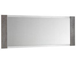 Miroir de salle à manger rectangulaire béton foncé/béton clair Evita