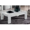 Table basse rectangulaire coloris blanc et marbre gris laquée Victoire-1