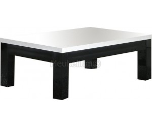Table de salon ultra design noir et blanc MADRID-3